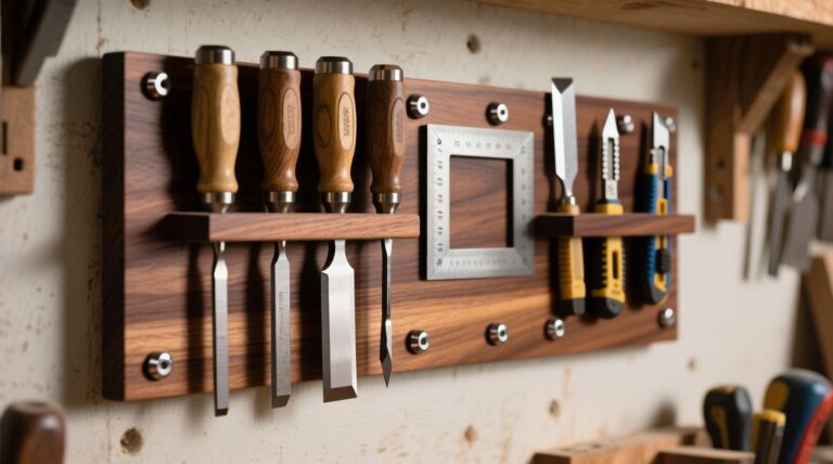 French cleat accessories for DIY tool storage — customizable, modular workshop organization ideas.