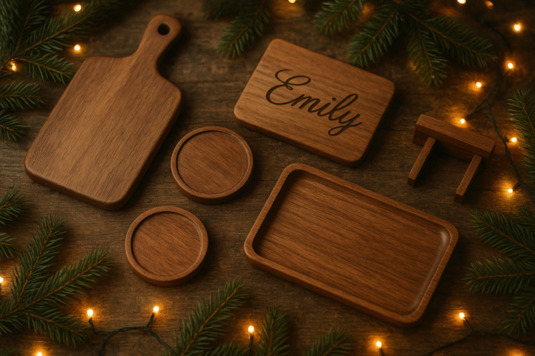 Beginner woodworking gifts perfect for holiday season showing 5 profitable projects beginners can make and sell this December